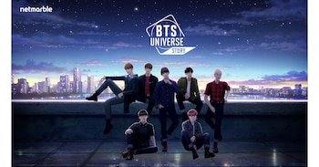 BTS Universe Story ofreció narrativa interactiva y creación de historias basadas en el universo ficticio del grupo entre 2020 y 2023.