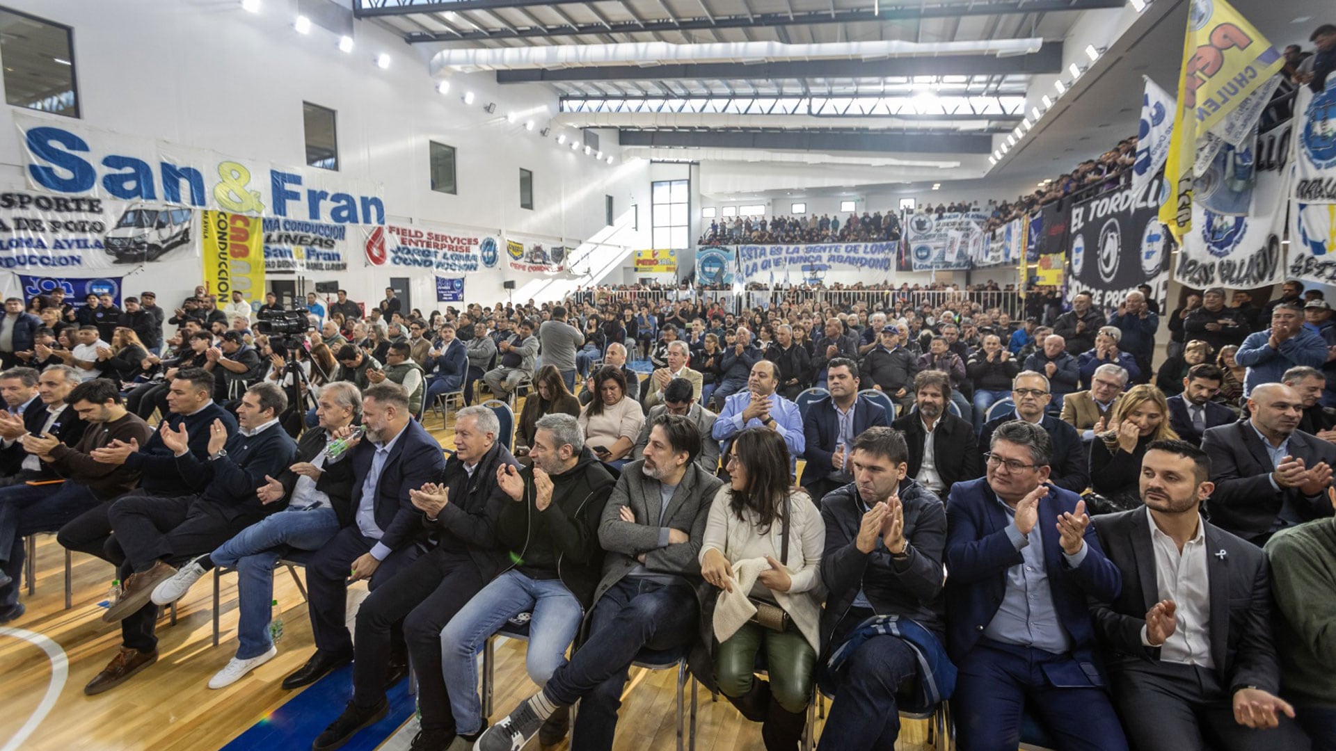 Un acto multitudinario para la asunción de Jorge Avila en su nuevo y último mandato sindical