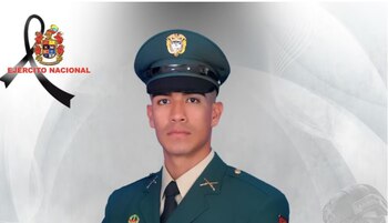 El cabo tercero Esnéider Romero