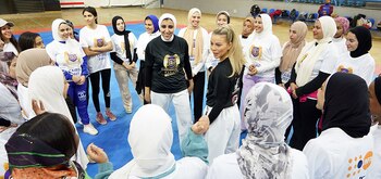 WKF Instructors Amy Connell and