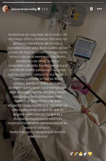 Alessandra Bonelli anunció la pérdida