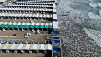 Sudestada en Mar del Plata: