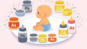 Plomo, arsénico y otros metales pesados en alimentos infantiles: especialistas advierten sobre riesgos en fórmulas y papillas para bebé