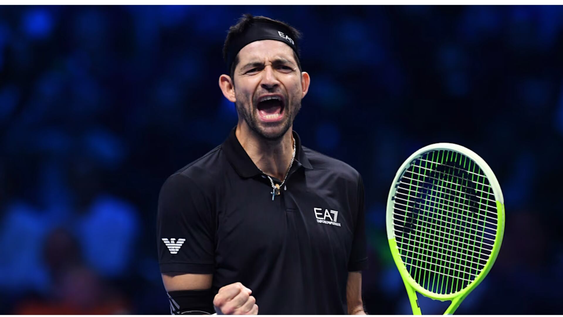 Marcelo Arévalo celebró un punto durante un partido del circuito ATP, símbolo del tenis centroamericano en las grandes citas internacionales (Foto cortesía en la red social X del INDES).