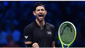 Marcelo Arévalo celebró un punto