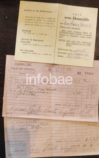 La tarjeta del hotel Deauville,