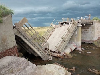 El tránsito pesado sobre la