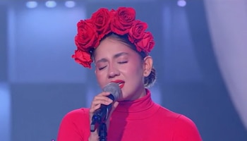 La participante interpretó Hasta la raíz - crédito Emisión Yo me llamo / Caracol Televisión
