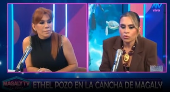 Ethel Pozo admite posible error con Janet Barboza tras fuerte reclamo de Magaly Medina. Captura: Magaly TV La Firme.