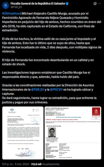Un grupo de trabajadores agrícolas localizó al hijo de la víctima con deshidratación grave en las inmediaciones del lugar del crimen. (Publicación: FGR)