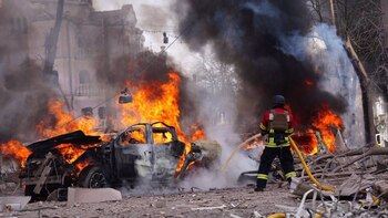 Ataque ruso en la ciudad