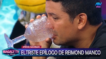 Reimond Manco devastado: así lloró tras reconocer infidelidad fuera de cámaras. Captura: Magaly TV La Firme.