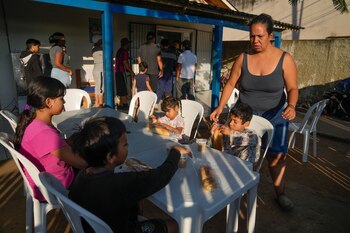 Natalia Contreras, una migrante venezolana,