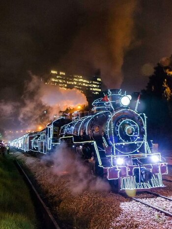 El tren navideño de la