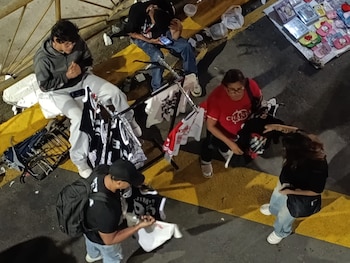 Las afueras de San Marcos poco antes del inicio del concierto de BTS