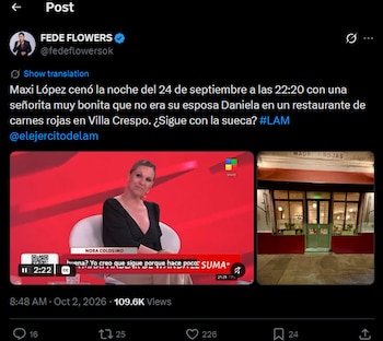 Maxi López desmintió un supuesto encuentro con otra mujer y Nora Colosimo salió al cruce: “¿Por qué estás tan enojado?”