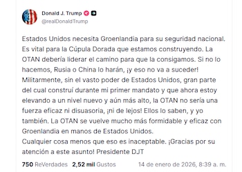 El mensaje de Donald Trump