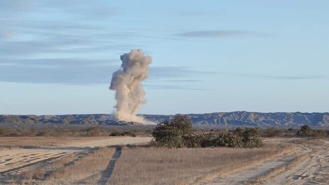 En total, se eliminaron 19,329.56 kilogramos de material explosivo incautado durante cinco operativos realizados entre 2023 y 2024. (Foto: Mininter)