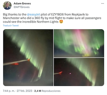 Los pasajeros agradecieron el gesto