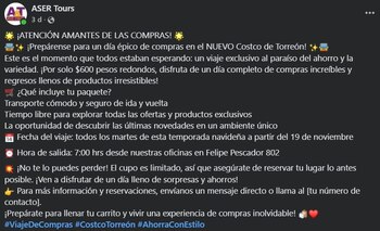 El viaje se realiza desde