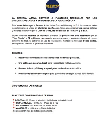 En el comunicado se detalló