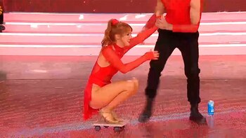 Flor Vigna sobre el porta