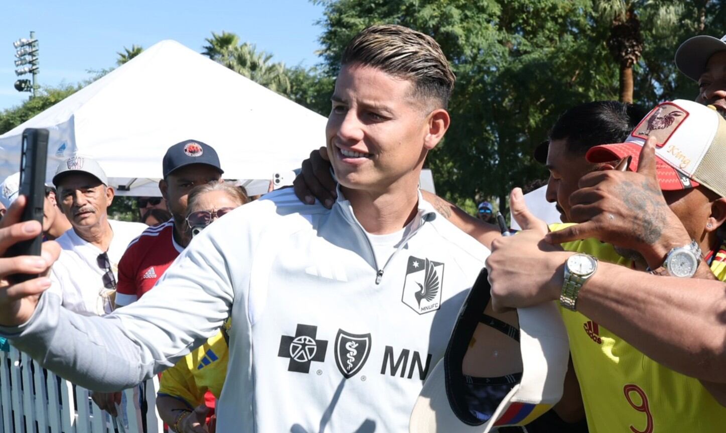 James Rodríguez también quiere ganarse a la afición del equipo nortamericano en la MLS - crédito Minnesota United