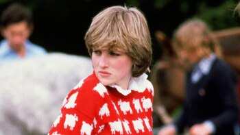 Diana de Gales con el