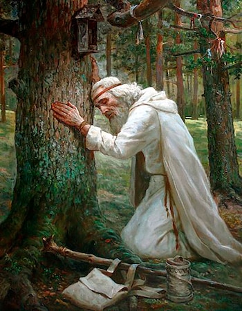 Sacerdote Druida junto a un