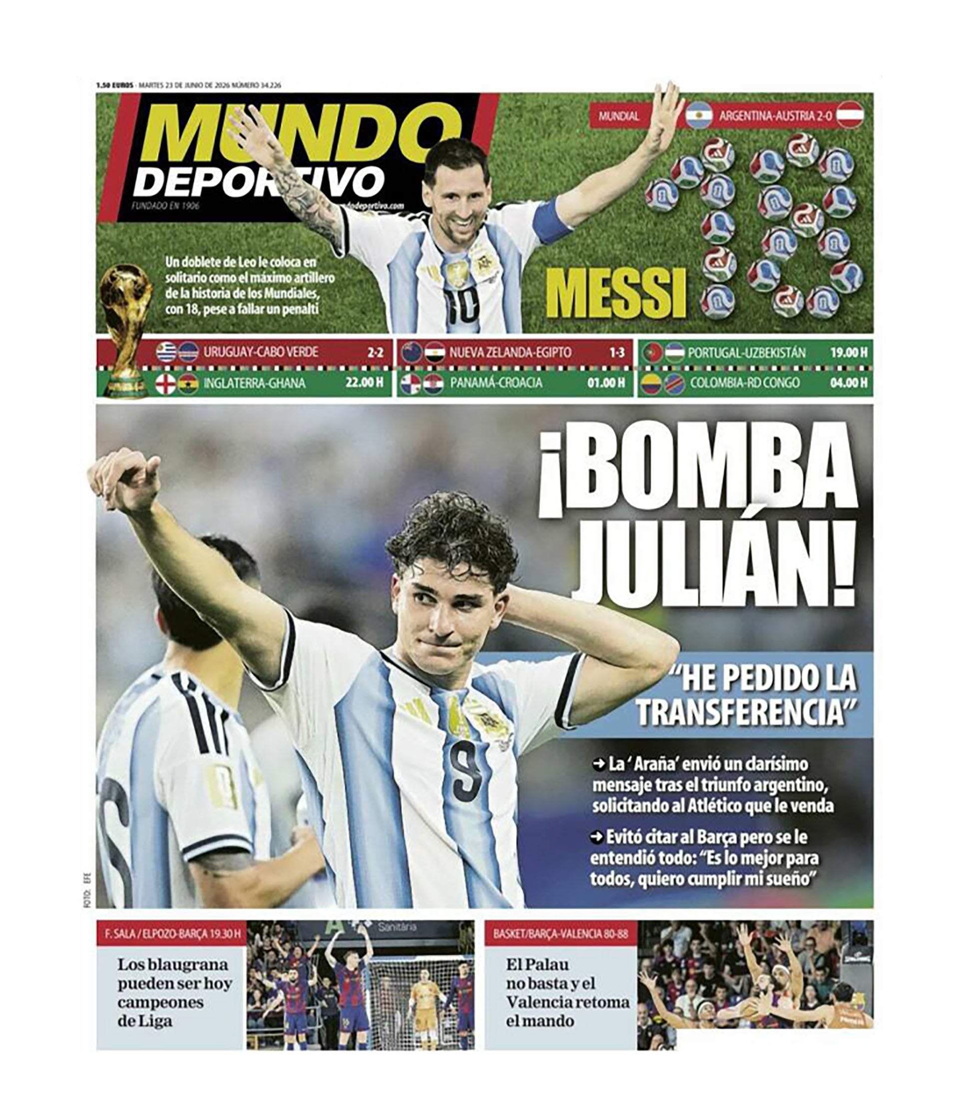 Portada de Mundo Deportivo (España)