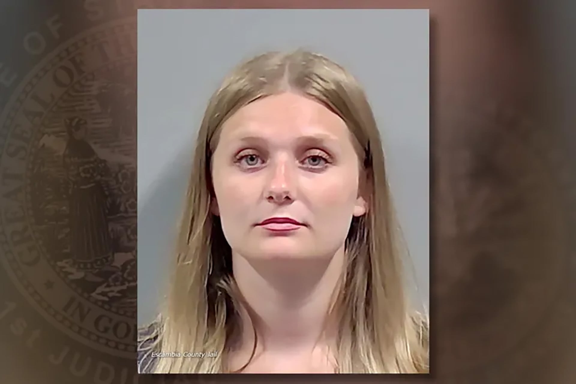 Terriny Krepps fue sentenciada a 18 años de prisión en Florida por homicidio involuntario bajo los efectos del alcohol tras un accidente mortal (Escambia County Jail)