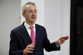 Foto de archivo del presidente del BBVA Colombia, Mario Pardo. EFE/Carlos Ortega