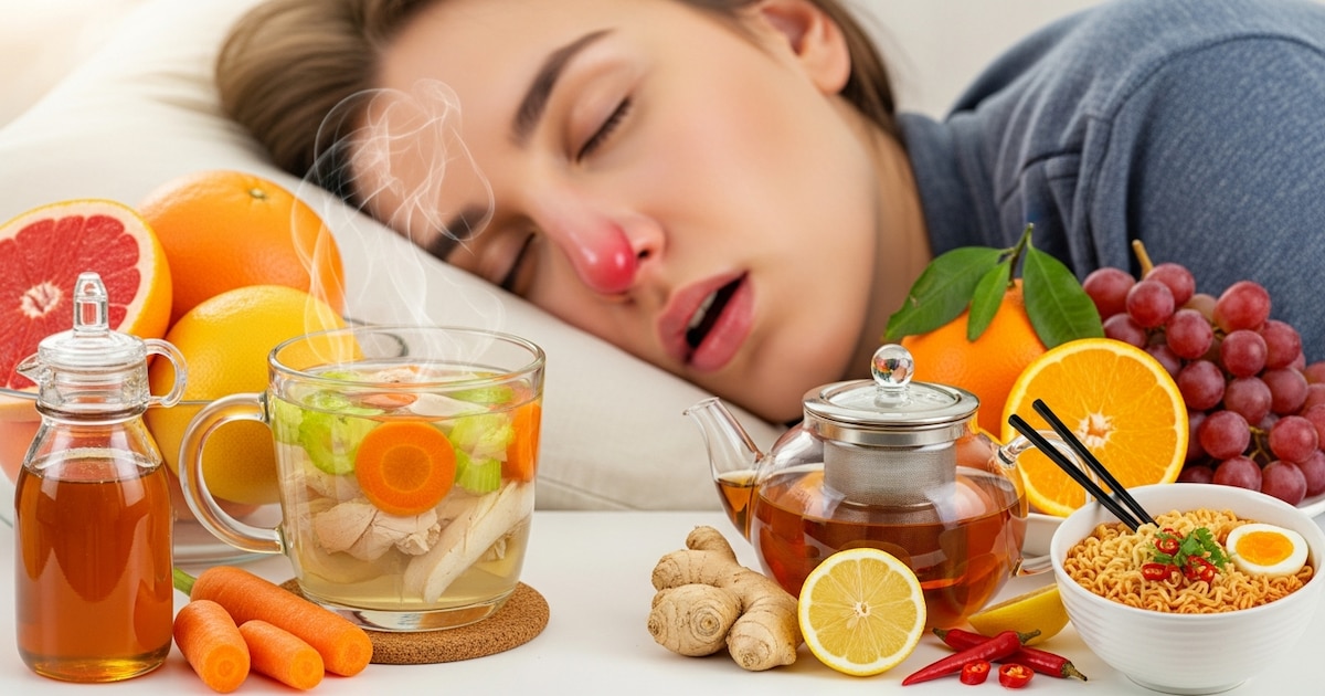 Claves para una alimentación saludable durante la gripe y malestares estomacales