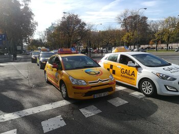 Dos coches de autoescuela por