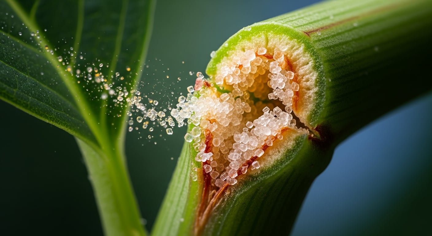Cuando una planta sufre un daño, activa de inmediato un sistema que redirige azúcares hacia la zona herida para sostener la regeneración del tejido perdido (Imagen Ilustrativa Infobae)
