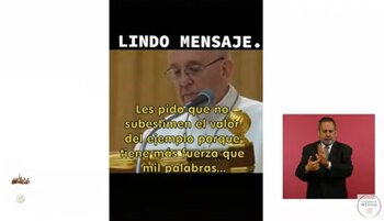 AMLO retoma mensaje papal sobre
