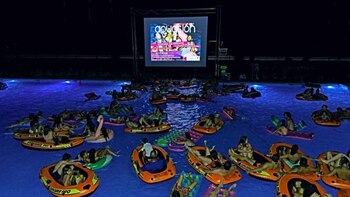 Aquasión, el cine flotante más