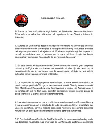 A través de un mensaje