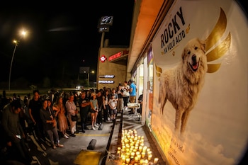 SALTILLO, COAHUILA, 22JULIO2026.- Velas, música y mucho amor fue la forma en la que habitantes de Saltillo rindieron homenaje al hermoso animal. FOTO: ALEJANDRO RODRÍGUEZ/CUARTOSCURO.COM