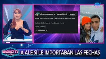 Magaly Medina cuestiona crisis entre Alejandra Baigorria y Said Palao tras polémicas declaraciones. Captura: Magaly TV La Firme.