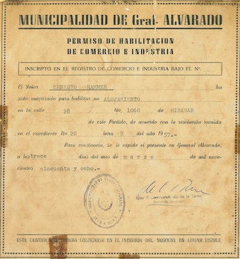 Habilitación municipal del Hotel Turingia,