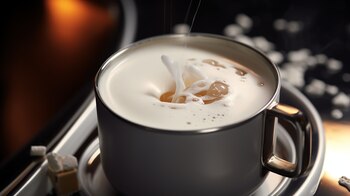 Al prepararse con agua o