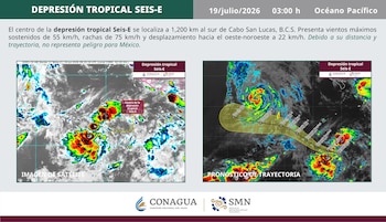 Clima Depresión Tropical SMN