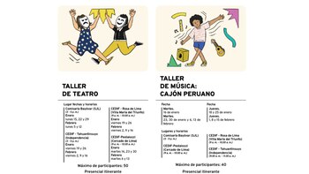 Talleres de verano gratuitos: estos