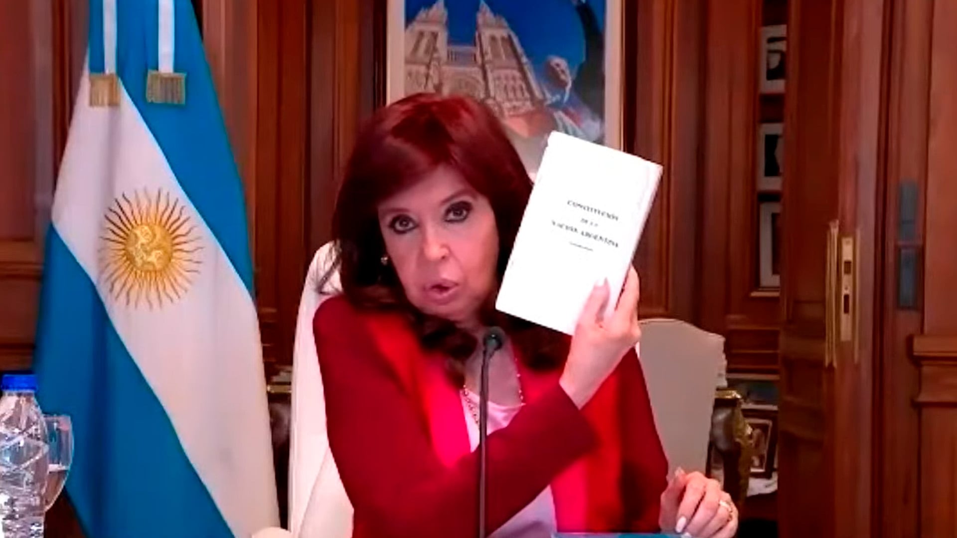 Cristina Kirchner en su alegato por la causa Vialidad en septiembre de 2022 (Captura de Video)