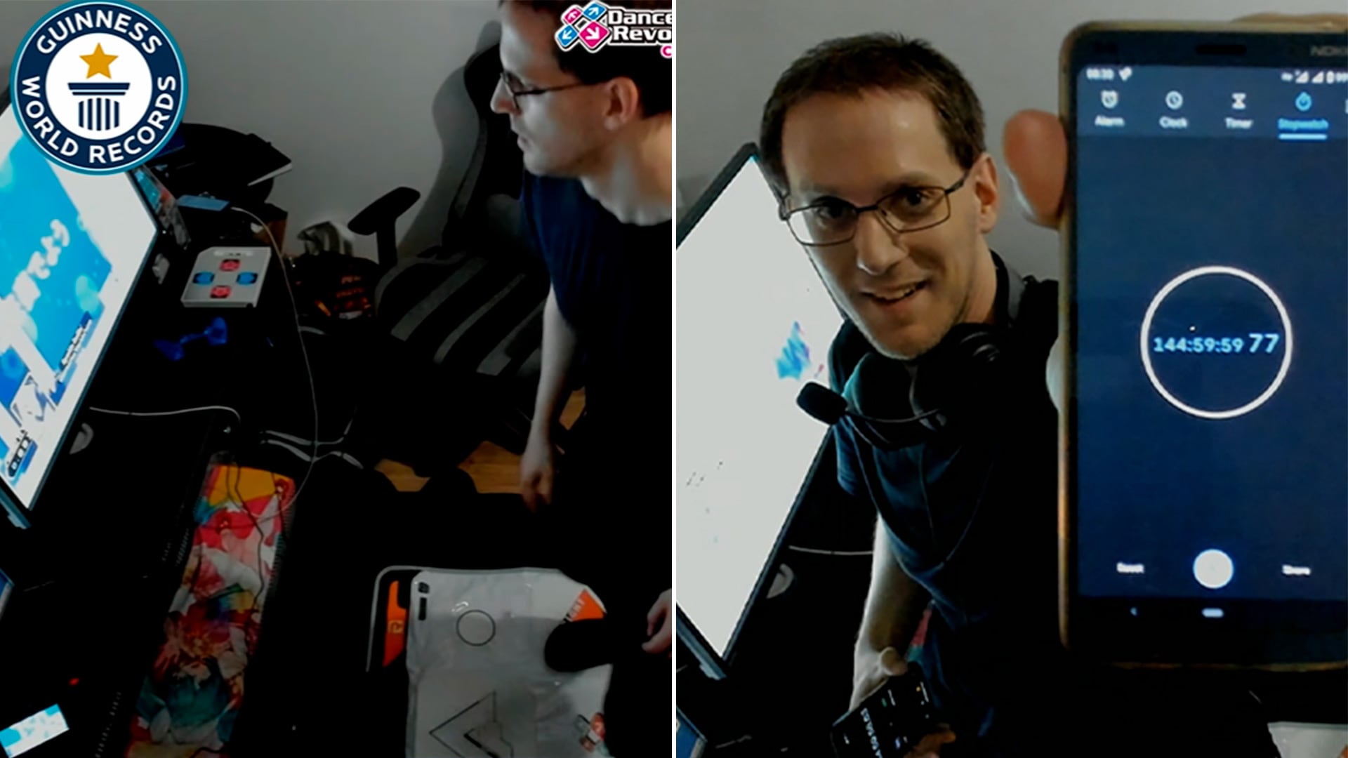 Szabolcs Csépe rompe el récord Guinness al bailar 144 horas seguidas en Dance Dance Revolution en Hungría (Guinness World Record)