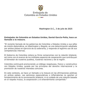 La Embajada de Colombia en