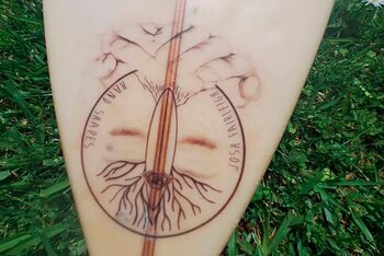 La tabla de surf fue