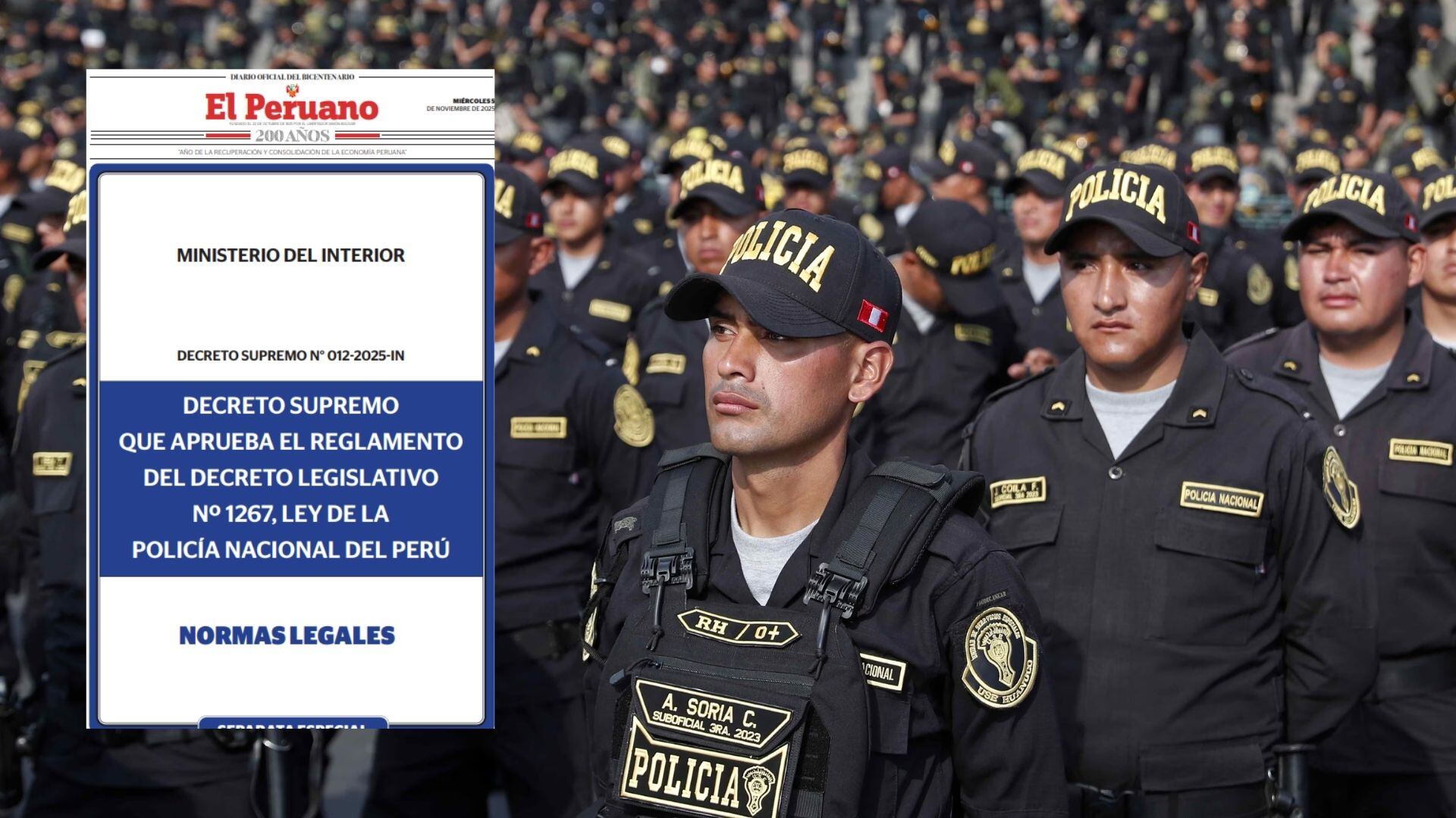 Gobierno del Perú inicia una reforma integral en la Policía Nacional del Perú | Foto composición: Infobae Perú / Andina