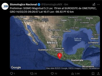 (X @SismologicoMX)